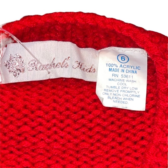 Rachel’s Kids Little Girls Hand Knit Sweater Size 6 Multi Colored Vibrant NWT - Picture 2 of 5
